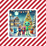 Aliens Under the Mistletoe by Easyreadstories.com